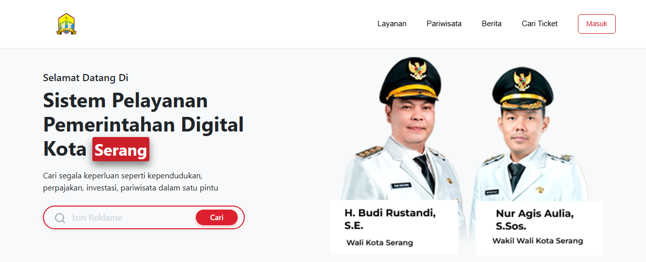 Pratinjau antarmuka layanan Serang Digital