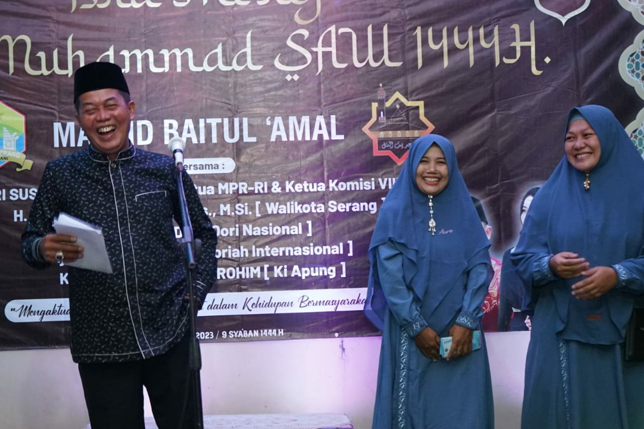 Walikota Bersama Wakil Ketua MPR RI Yandri Susanto Rayakan Isra Mi'raj Di Komplek Korem III Kodam Siliwangi
