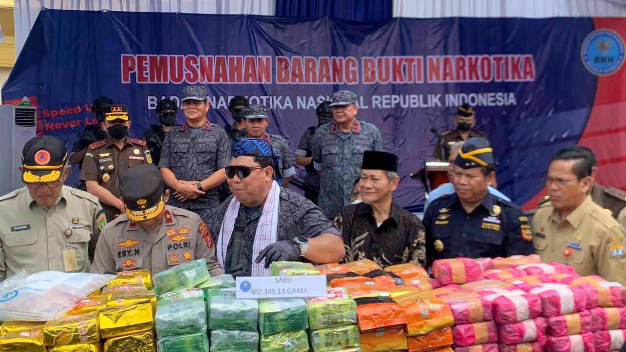 Pemusnahan Barang Bukti Narkotika, Kepala BNN : Jangan Takut Rehabilitasi