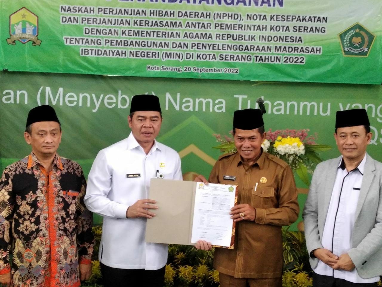 Pembangunan Perdana MIN, Pemkot Serang Menghibahkan Tanah Seluas 4.935 Meter