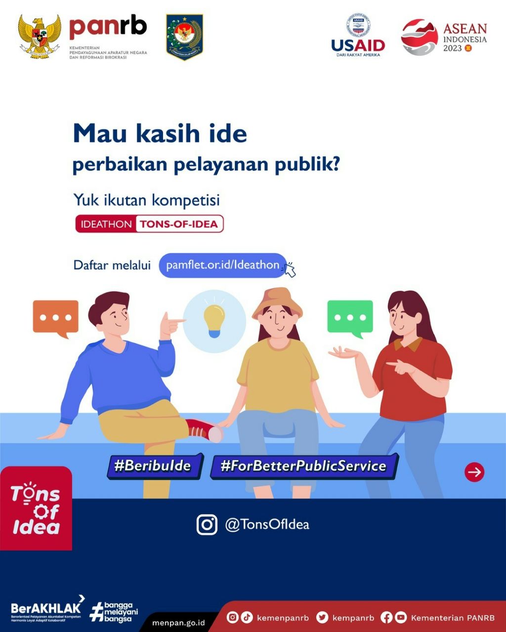 PENDAFTARAN KOMPETISI IDEATHON TONS-OF-IDEA TELAH DIBUKA!