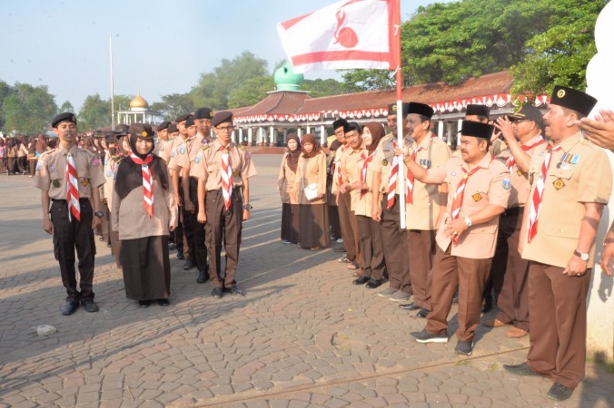 Ribuan Pramuka Rayakan Hari Ulang Tahunnya yang ke 56 Tahun 2017