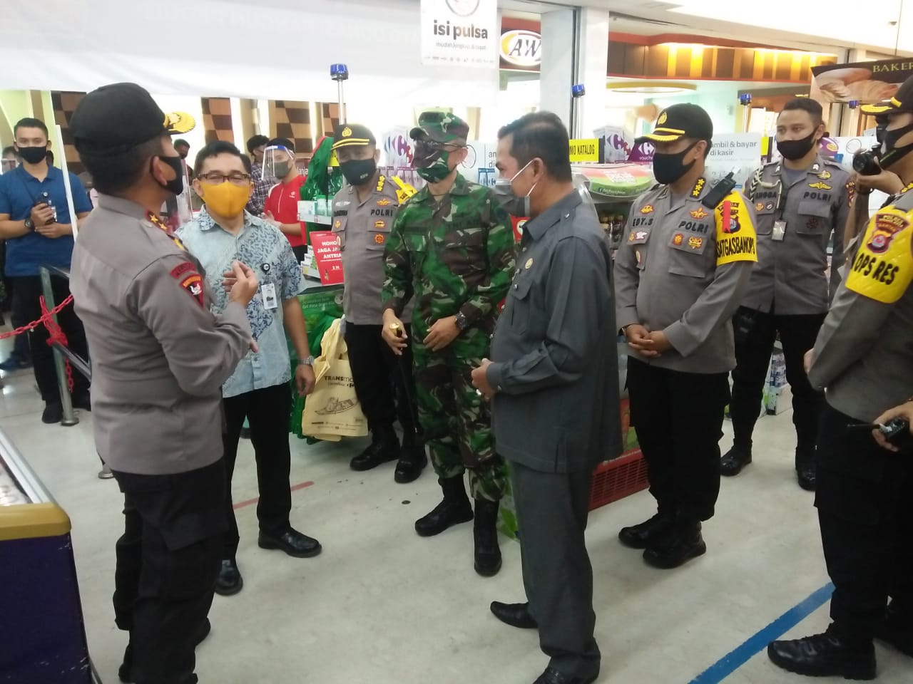 Walikota Bersama Kapolda Sidak Mall Terkait Penerapan New Normal.