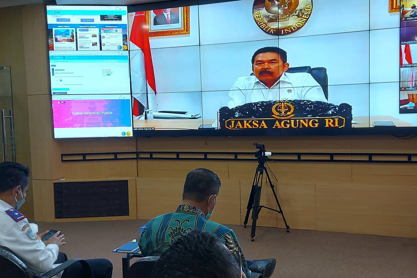 Pemkot Serang Ikuti Zoom Meeting terkait Implementasi PPKM Jawa-Bali