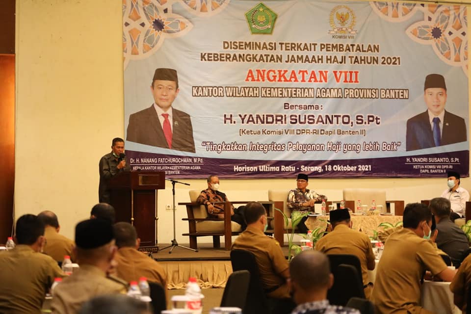 Diseminasi Pembatalan Keberangkatan Jemaah Haji Kota SerangTahun 2021