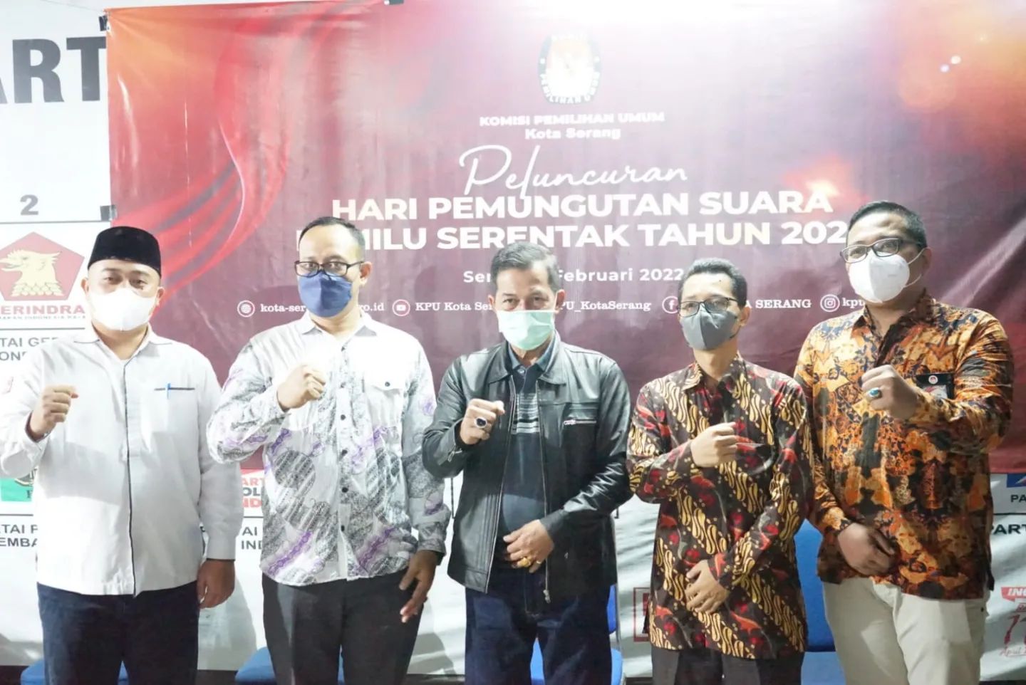 Peluncuran Hari Pemungutan Suara Pemilu Serentak tahun 2024 Tingkat Kota Serang