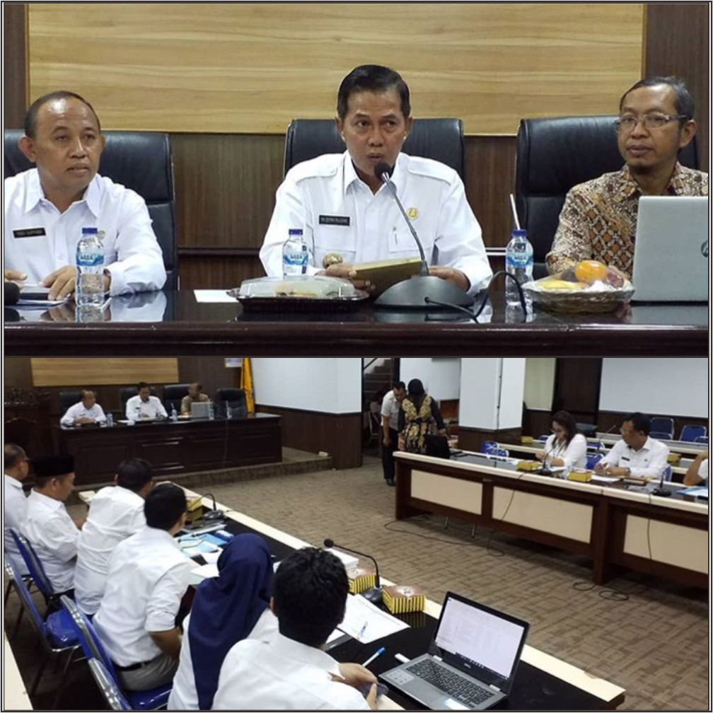 Rabu -30/10/2019- Walikota Menerima Tim Koordinasi dan Supervisi Pencegahan Korupsi Korsupgah KPK di Aula Setda Kota Serang