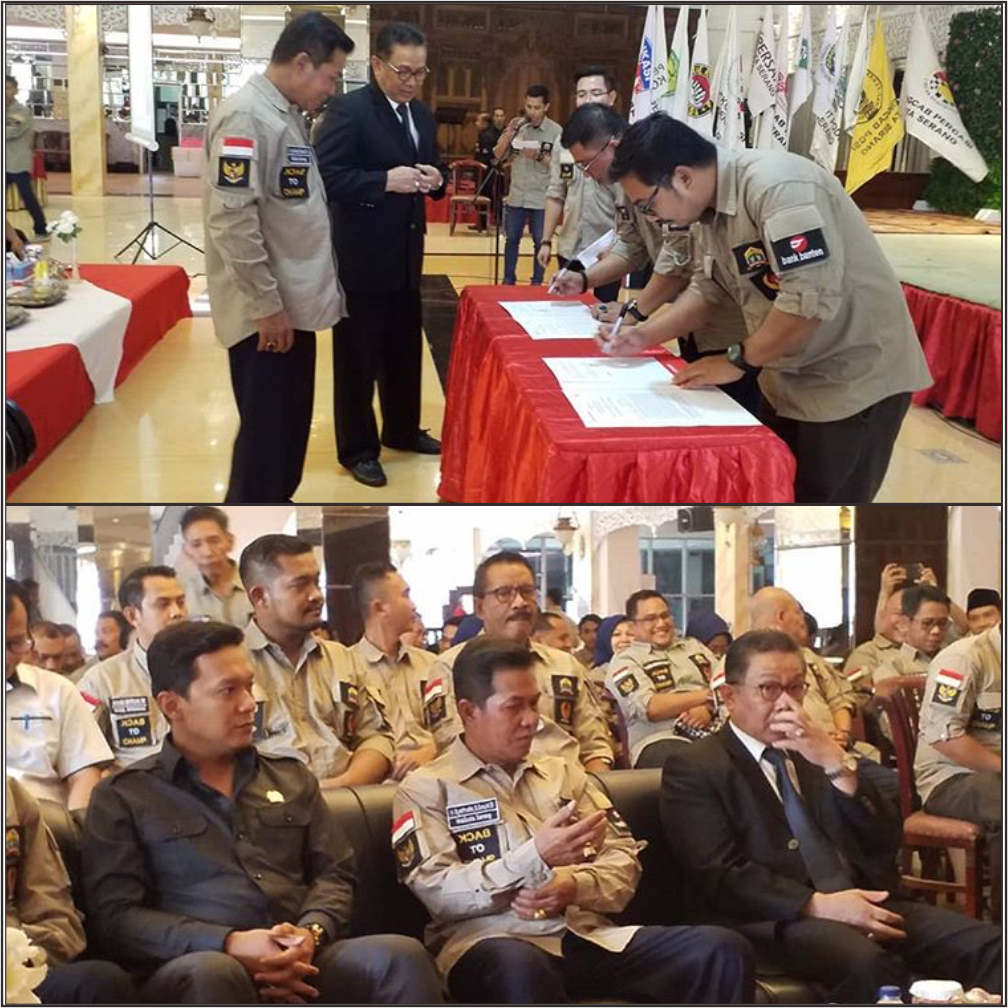 Rabu -06/11/2019- Walikota Melantik Pengurus KONI Kota Serang Periode 2019-2023