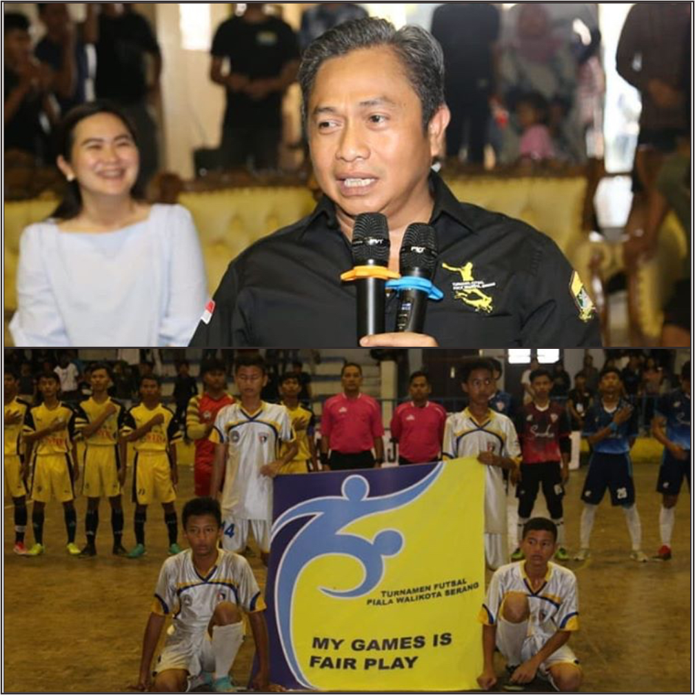 Minggu -10/11/2019- Wakil Walikota menghadiri sekaligus menutup Acara Turnamen Futsal Piala Pelajar Kota Serang, di Gedung Gelanggang Remaja Kota Serang