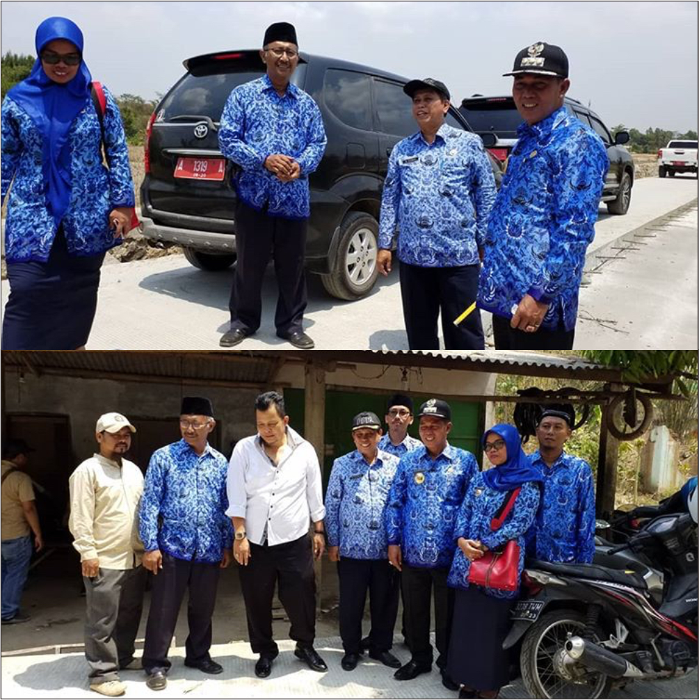 Senin -11/11/2019- Walikota memantau betonisasi jalan Cidadap - Walantaka dan betonisasi jalan Nyapah - Cilebu di Kecamatan Walantaka