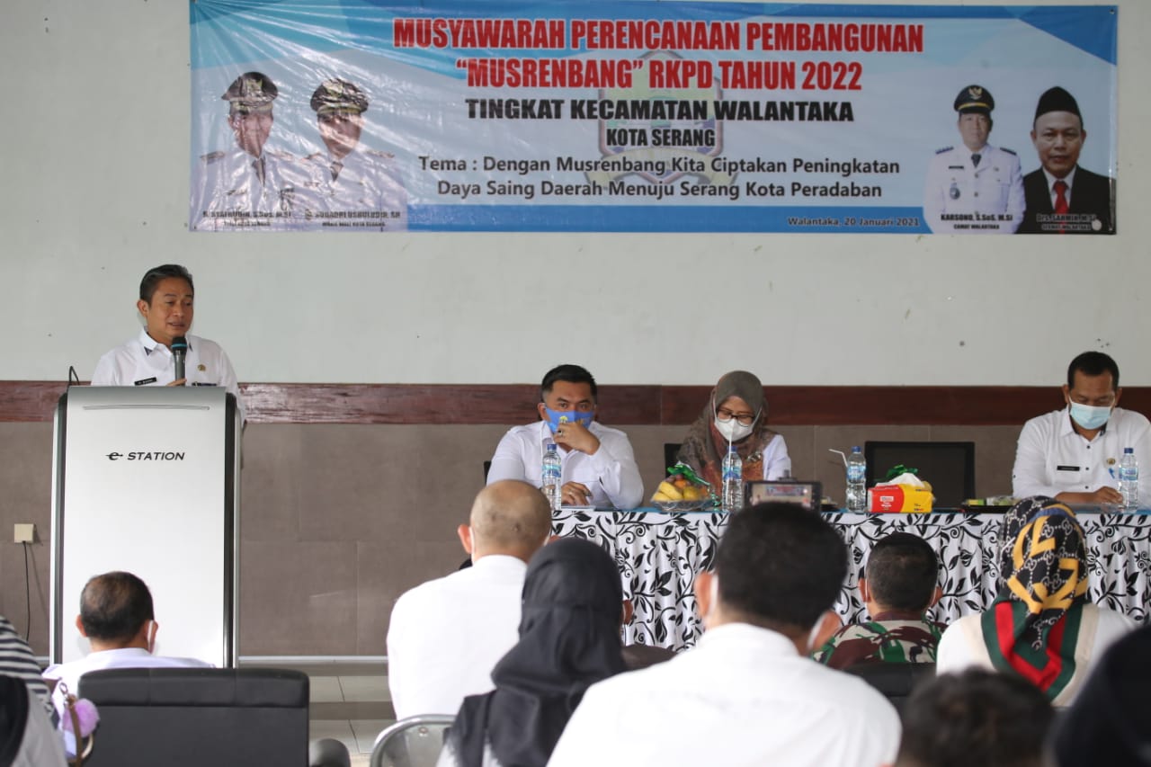 Musrenbang Kecamatan Walantaka Dibuka Wakil Walikota Serang