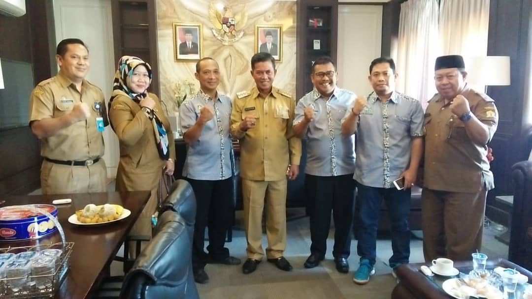 Persatuan Tenis Meja Seluruh Indonesia Kota Serang Kunjungi Walikota Serang