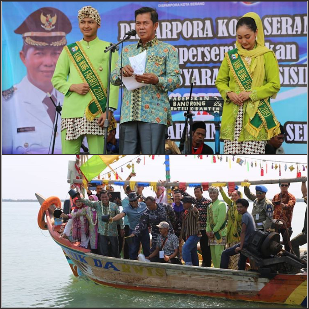 Sabtu -09/11/2019- Walikota Menghadiri Festival Masyarakat Pesisir Tahun 2019 di Kampung Wisata Pancer Kecamatan Kasemen