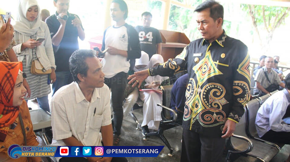 Walikota Serang Meninjau Pelayanan Disdukcapil, Disnaker &amp; Pokja Wartawan Kota Serang
