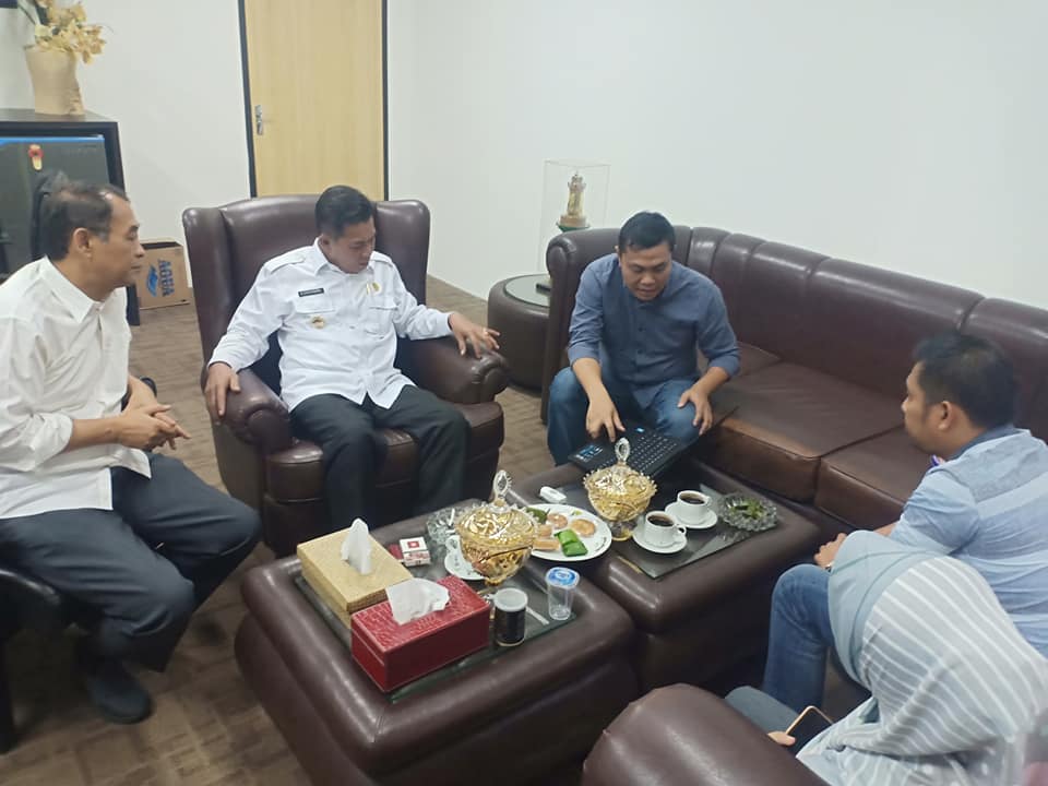 Walikota Serang Audiensi dengan Radar Banten