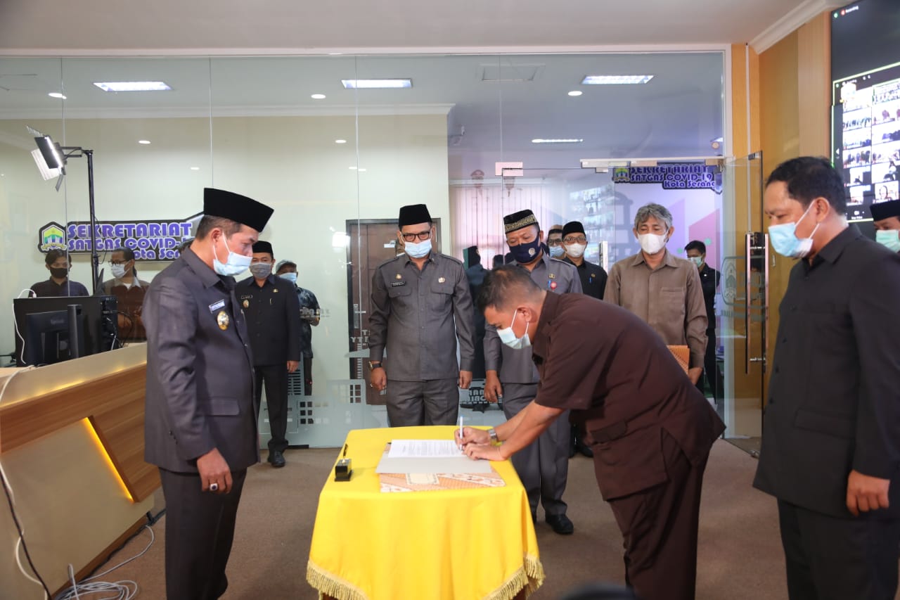 912 Pejabat Pemkot Serang Dilantik dan Dikukuhkan Secara Virtual