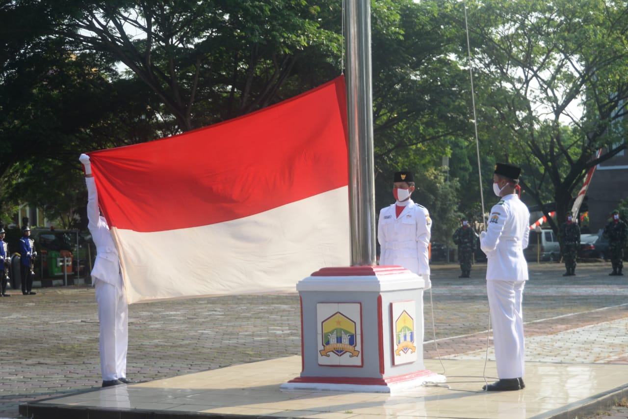 Upacara HUT Kemerdekaan Republik Indonesia ke-75 tingkat Kota Serang