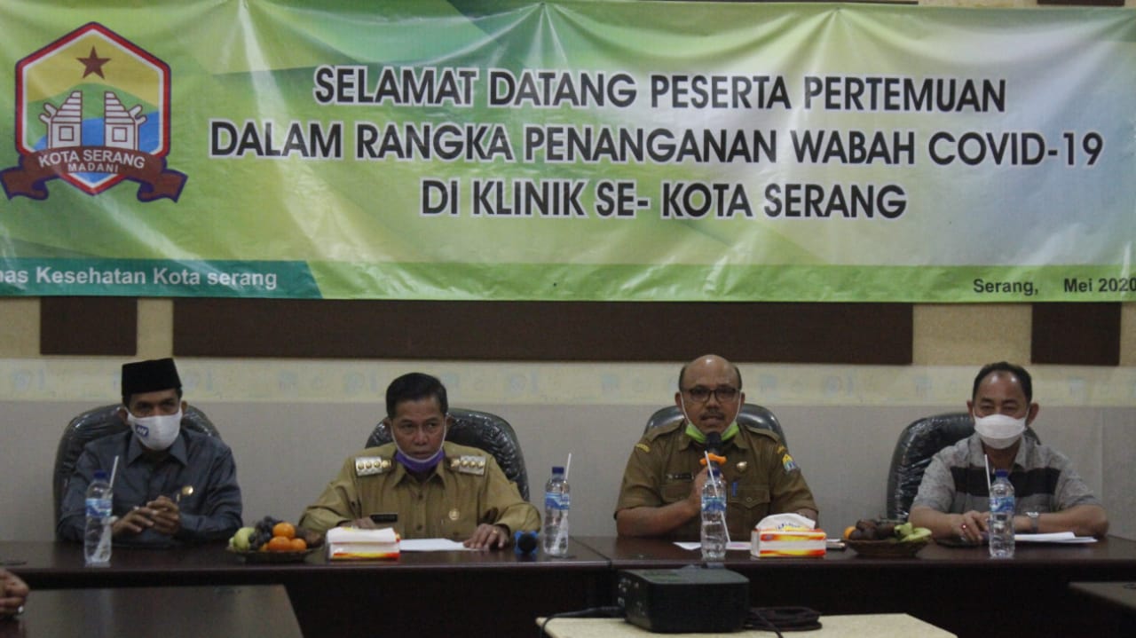Walikota Datangi Dinkes Terkait Kesiapsiagaan Tangani Covid-19 Kota Serang