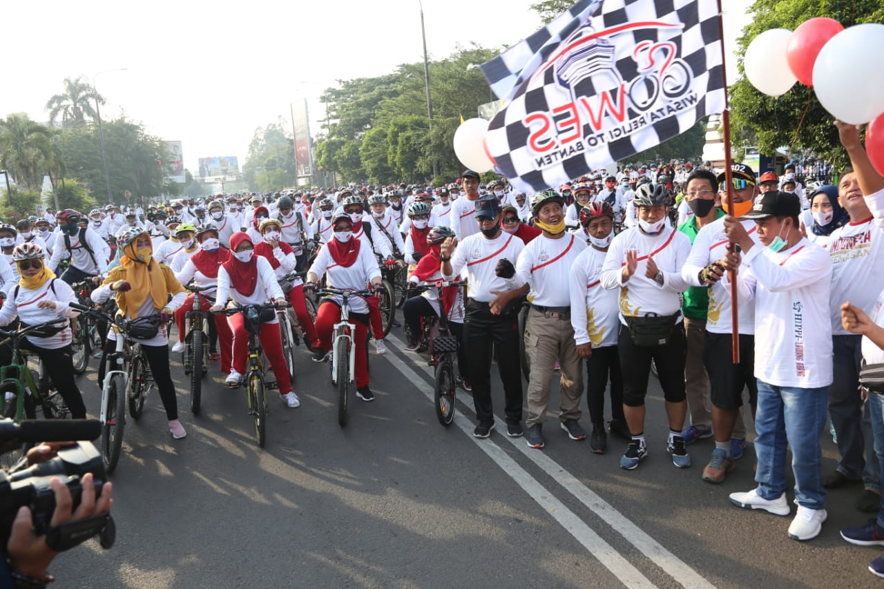 Walikota Buka Gowes Wisata Religi to Banten 2020