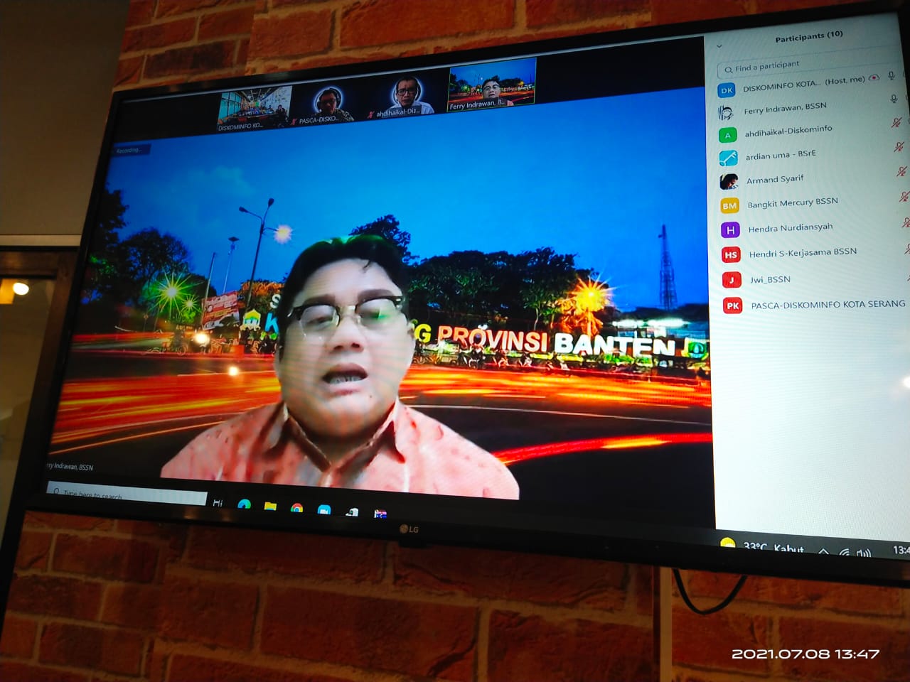 Finalisasi Draft PKS tentang Penerapan Tanda Tangan Elektronik di Lingkungan Pemerintah Kota Serang