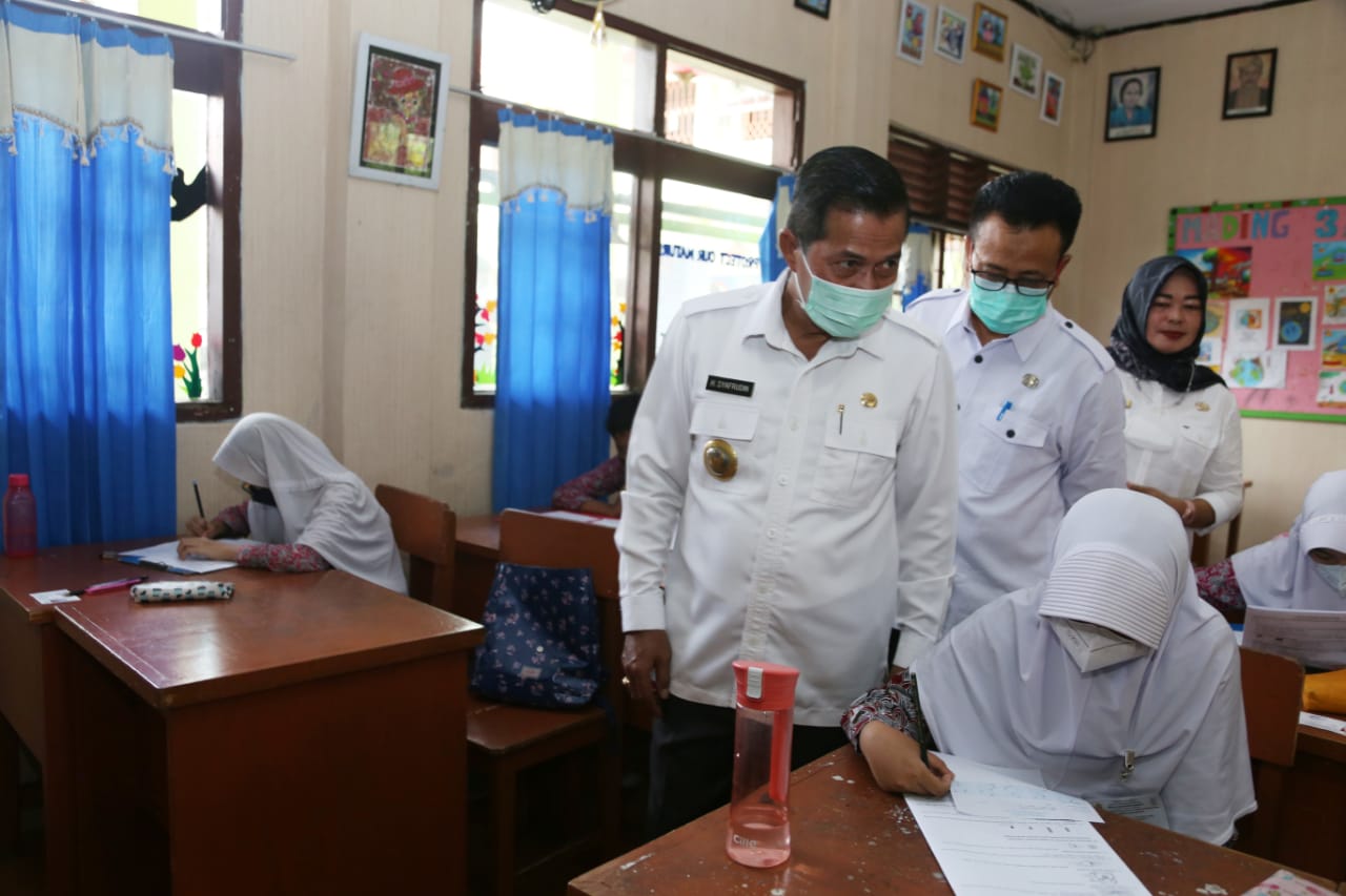 Walikota Serang Berikan Motivasi Kepada Siswa Yang Laksanakan Ujian