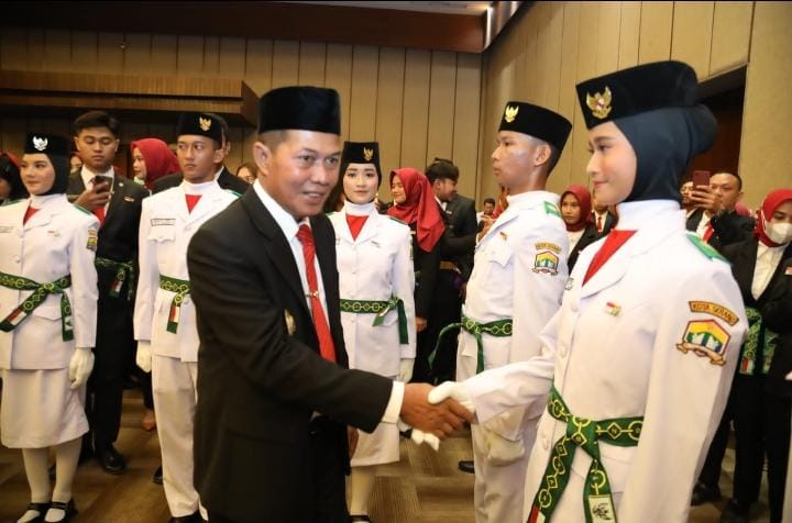 Ingatkan Jiwa Nasionalisme, Syafrudin Kukuhkan Anggota Paskibraka Kota Serang Tahun 2023