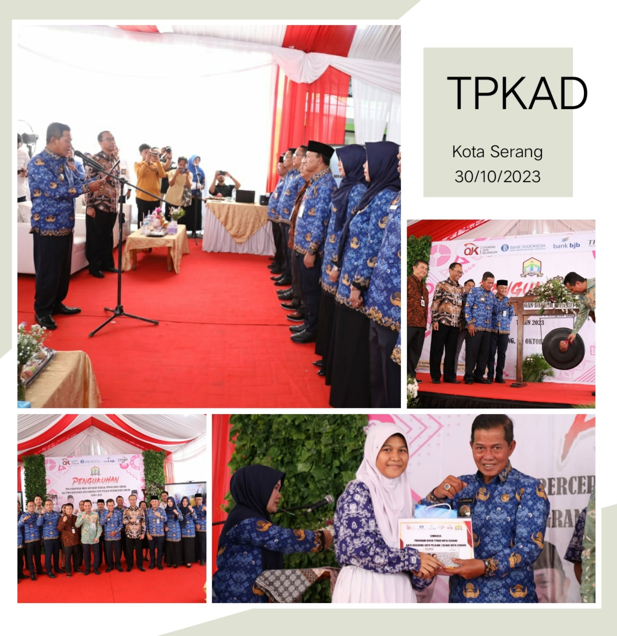 Walikota Mengukuhkan TPKAD Kota Serang dan  Launching Program KEJAR Kota Serang