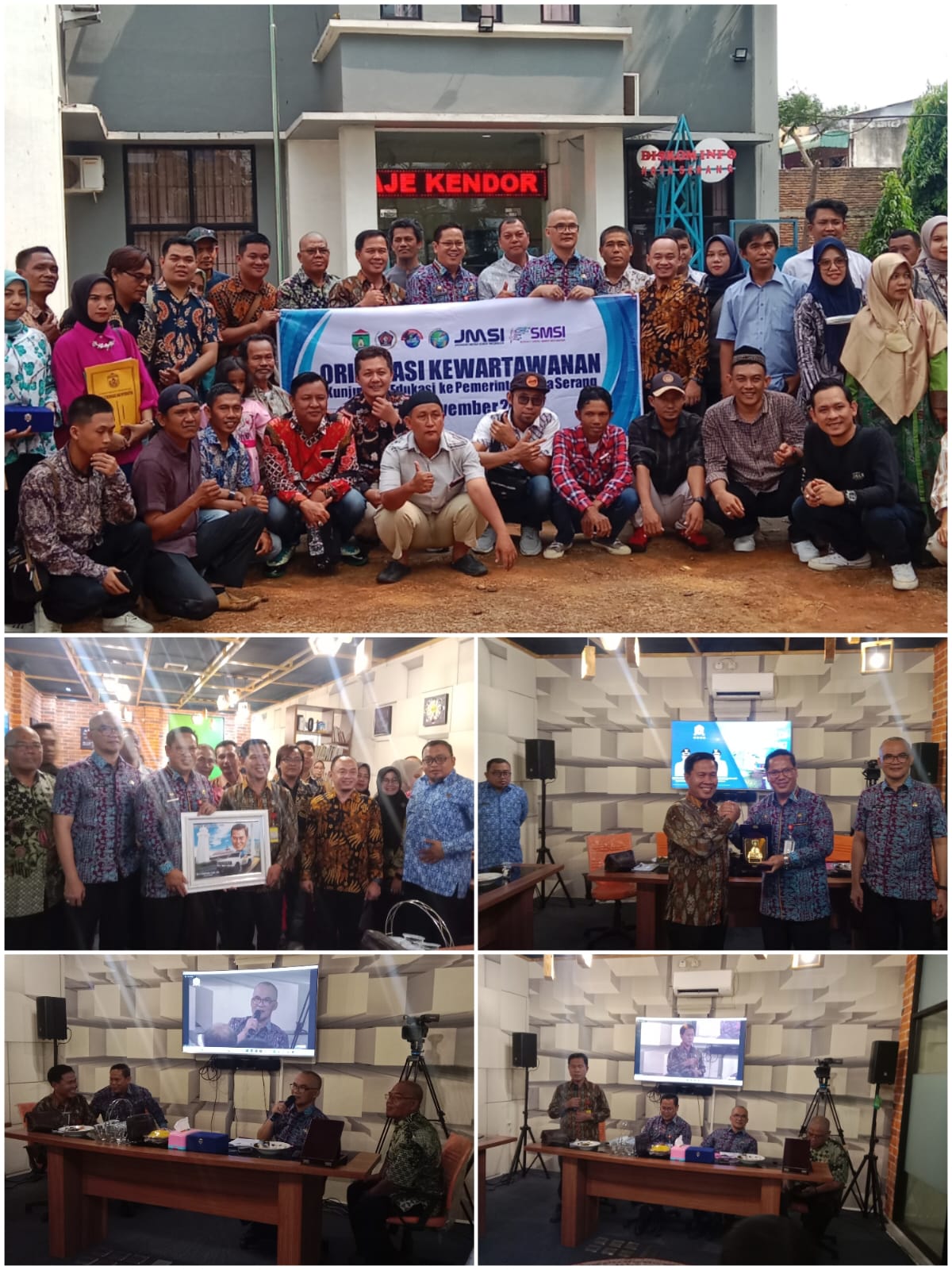 Wartawan dan KOMINFO Kota Prabumulih Kunjungi Kota Serang