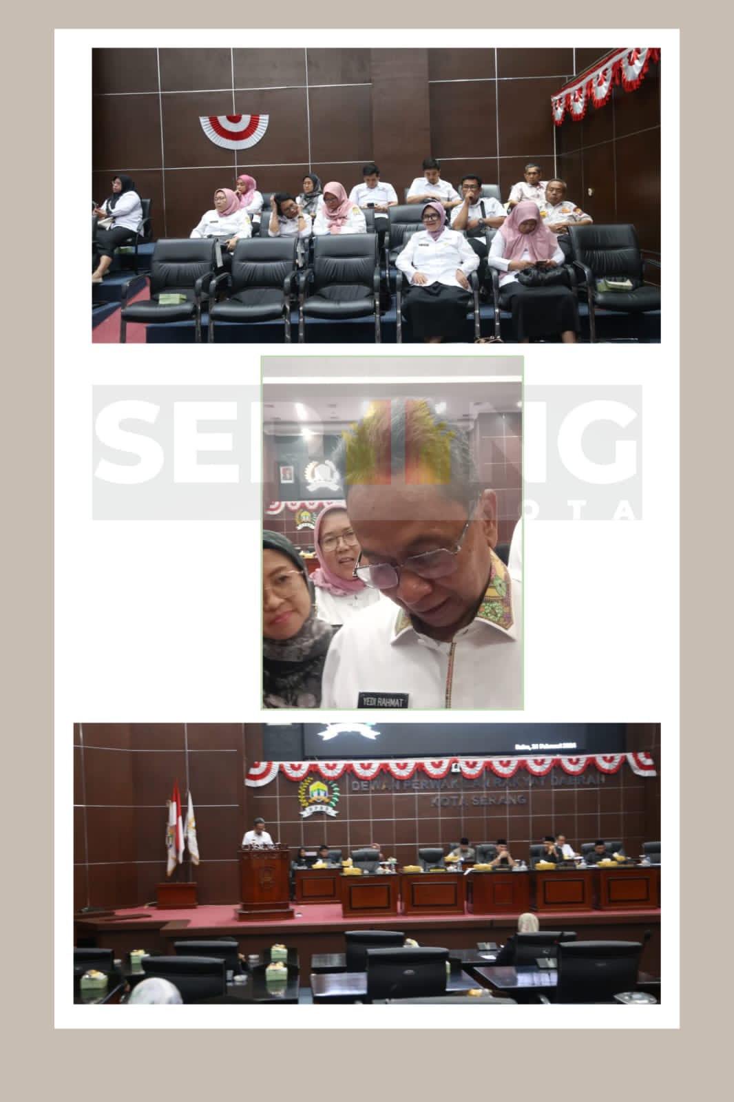Pj Walikota Serang Hadiri Rapat Paripurna DPRD Kota Serang, Pj Walikota Serang: Bappeda Kota Serang akan Berganti Nama menjadi Bapprida Kota Serang