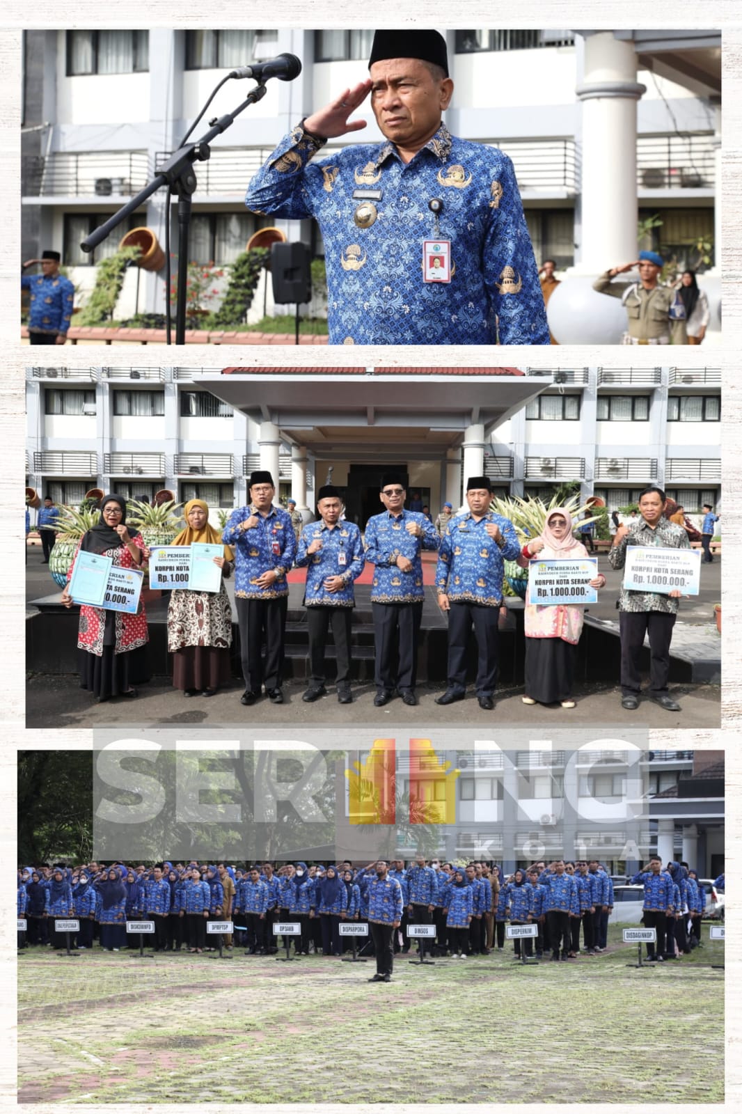 Pemkot Serang Gelar Apel Pagi Hari Kesadaran Nasional, Pj Walikota Serang: Apresiasi Kinerja Sekretaris Daerah Kota Serang dan ASN Kota Serang serta KORPRI