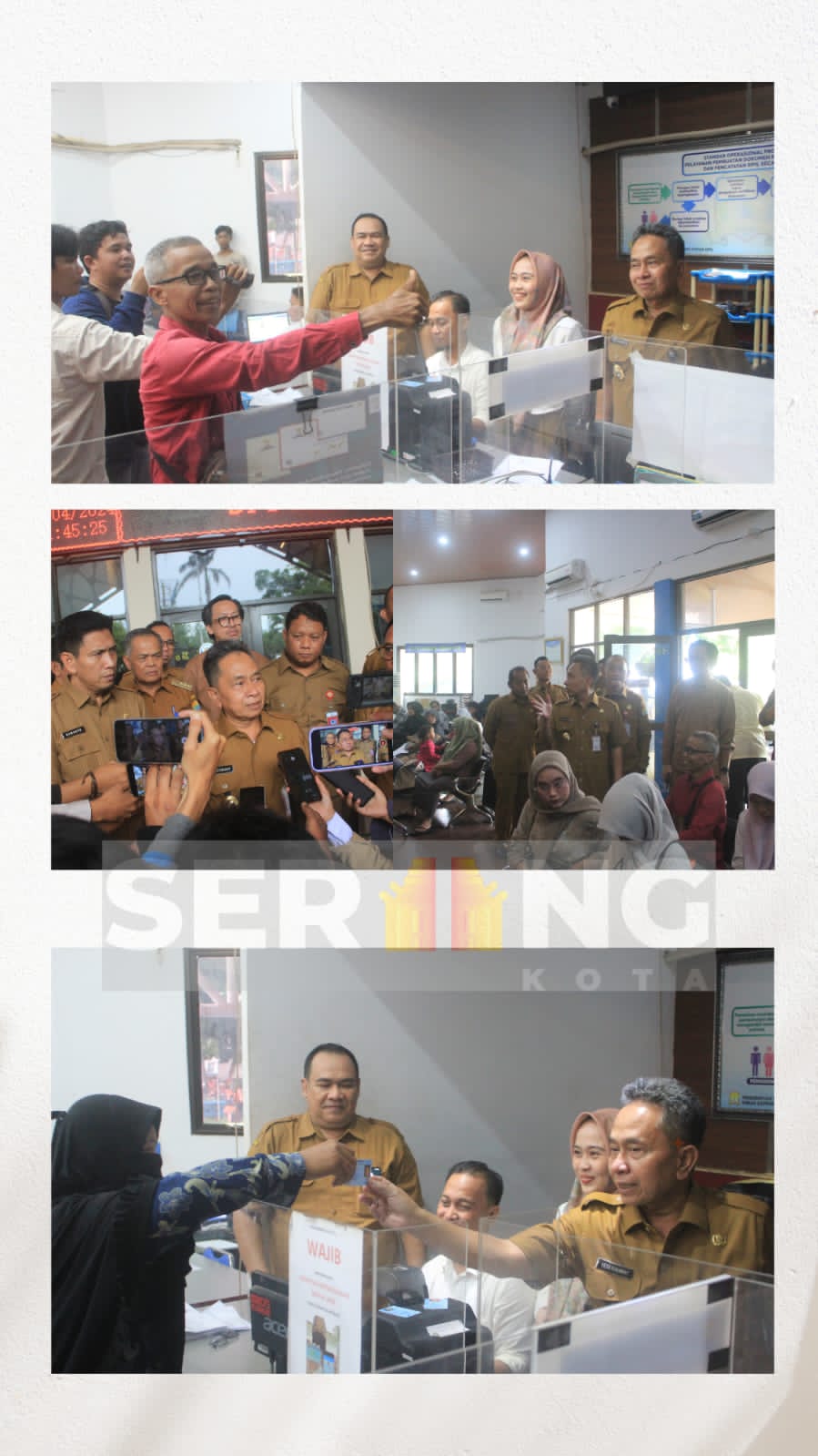 Hari Pertama Masuk Kerja, Pj Walikota Serang monitoring Beberapa Kantor Pemerintahan di Kota Serang, Pj Walikota: "Alhamdulillah hadir semua meski ada yang WFH dan WFO"