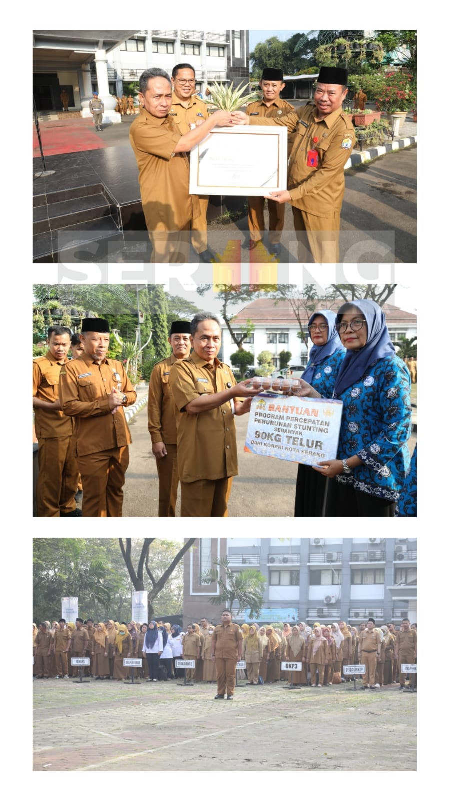 Apel Pagi di Pemkot Serang, Pj Walikota Serang dukung Merdeka Belajar dan Pengentasan Stunting.