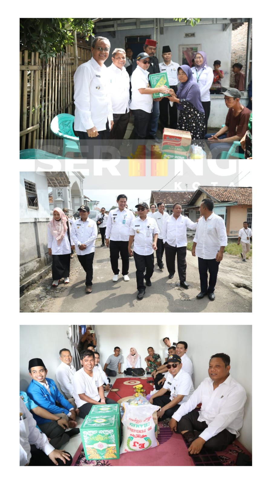 Jangan Ada Kusta di Daerah Kita, Pj Walikota Serang kembali kunjungi warga penderita Kusta dan berikan bantuan.