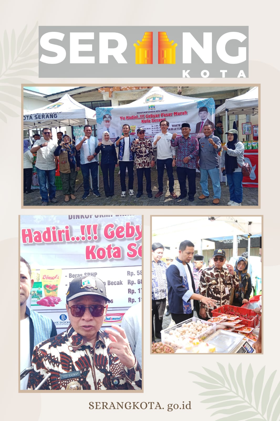 Perusahaan se-Kota Serang dukung berikan diskon di Pasar Murah Iwak Banten, Pj Walikota: "Hadir juga beberapa retail-retaill dan binaan-binaan dari mitra kerja"