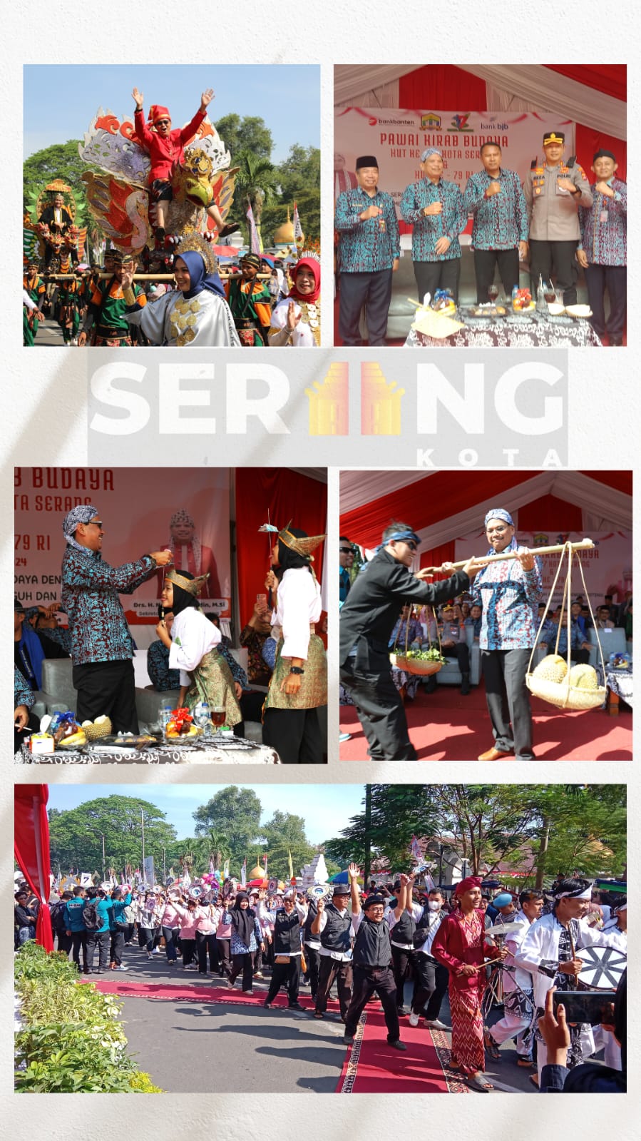 Kirab Pawai Budaya Kota Serang, Sekda Kota Serang:"Ini Rangkaian HUT Kota Serang, kita ingin melestarikan budaya yang ada di Kota Serang".