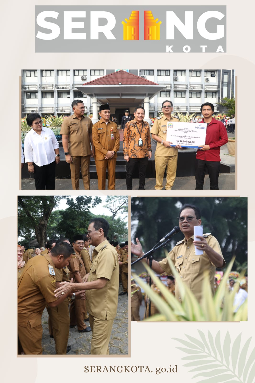 Apel sekaligus tugas pertama Penjabat (Pj) Walikota Serang Nanang Saefudin.