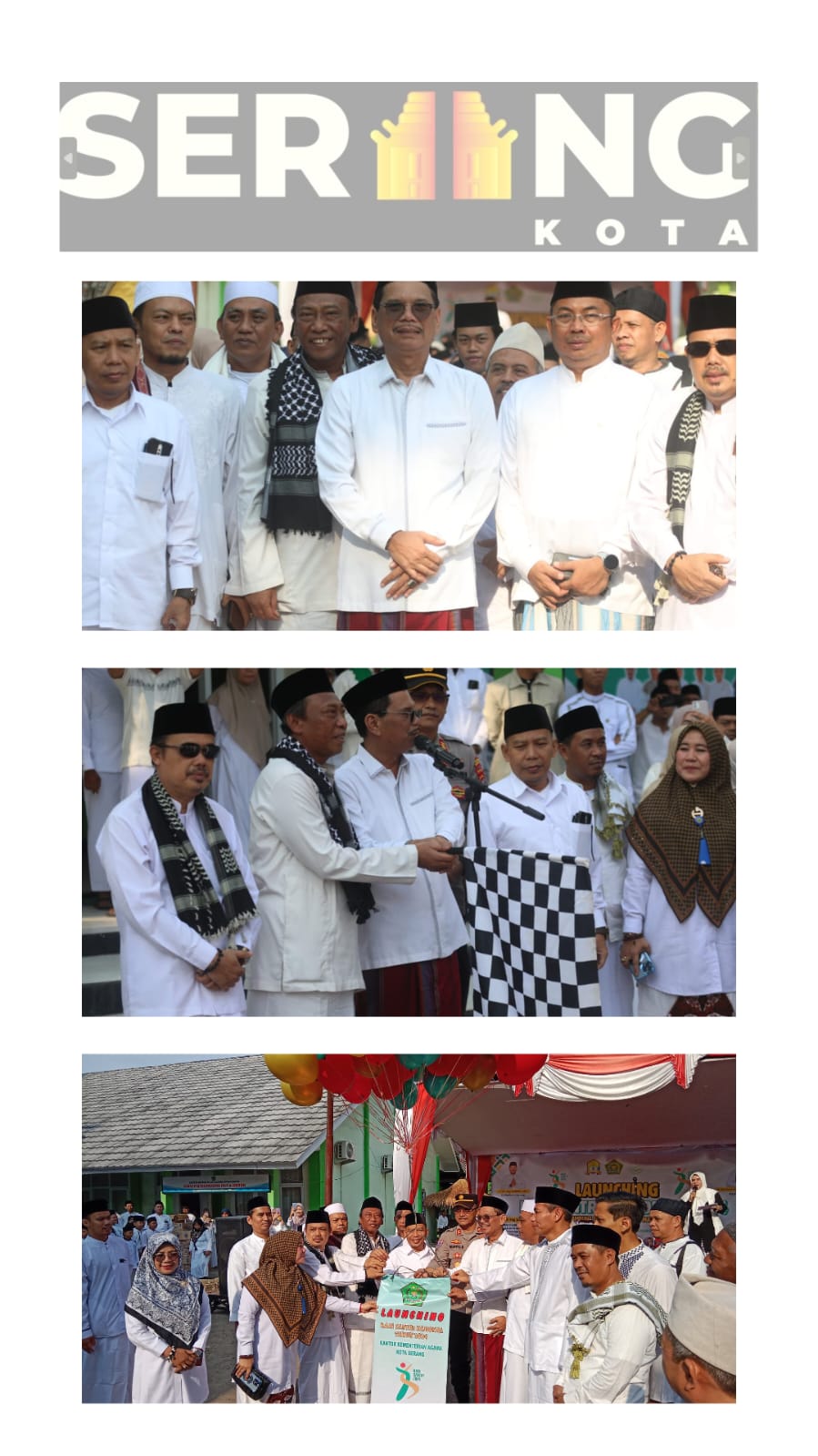 Dukung Peran para Ulama & Santri, Pj Wali Kota Serang buka Launching Hari Santri Nasional tahun 2024.