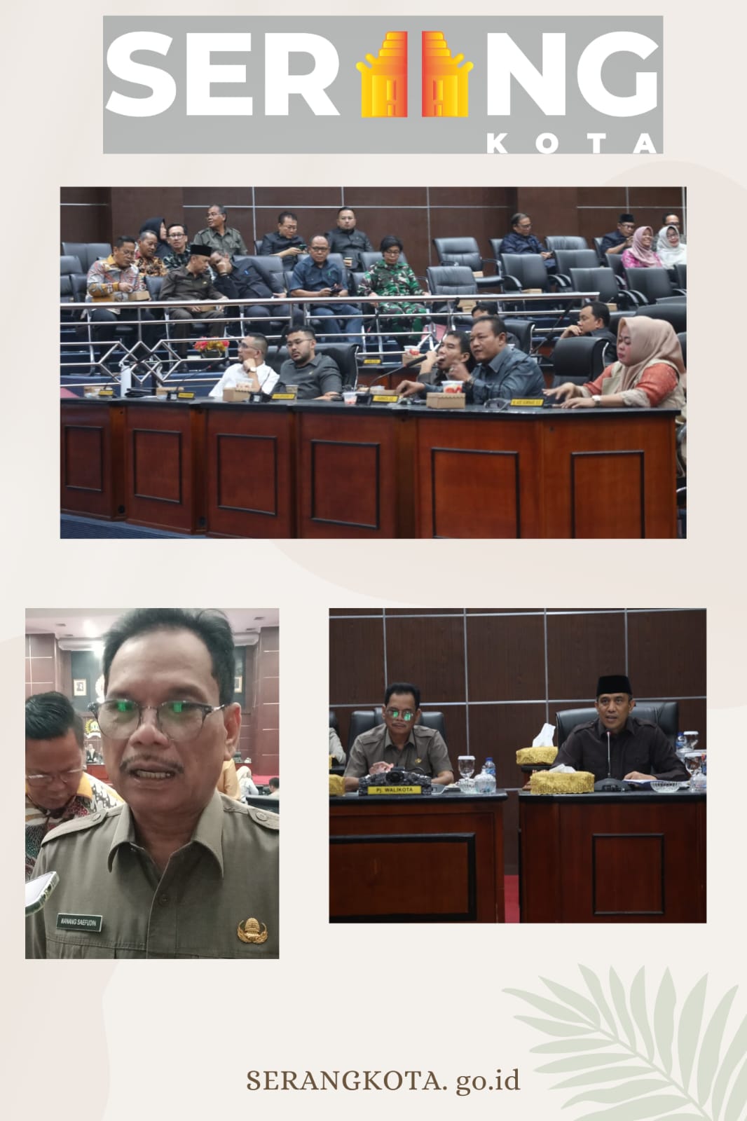 Pj Wali Kota Serang Hadiri Penutupan Masa Persidangan I Tahun Sidang 2024-2025.