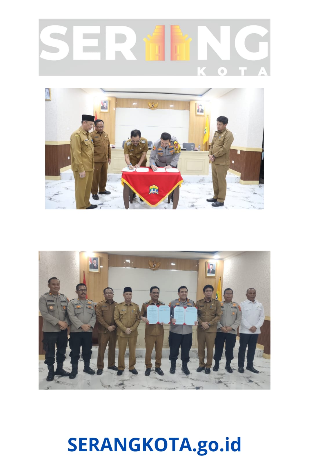 Fokus Ketahanan Pangan & Pengangguran, Pj Walikota bersama Kapolresta Serang Kota Tandatangani Mou Kesepakatan.