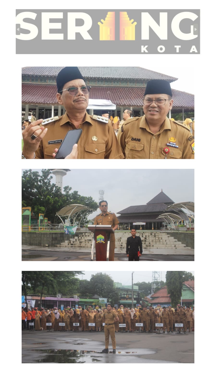 Apel Di Masjid Agung Ats-Tsauroh, Pj Walikota Serang Berharap Memiliki Banyak Fungsi.