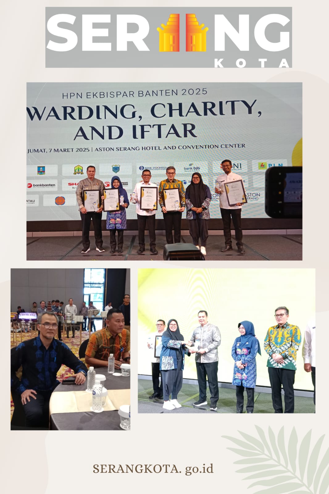 Walikota Serang & Gubernur Banten Hadiri HPN Ekbispar Banten 2025 Awarding, Charity, & Iftar.