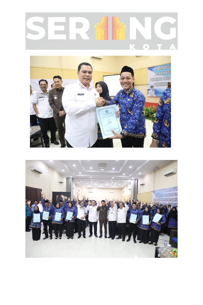 208 PPPK Kota Serang Resmi di Lantik, Budi Rustandi Tekankan Kinerja dan Tidak Segan Bertindak Tegas.