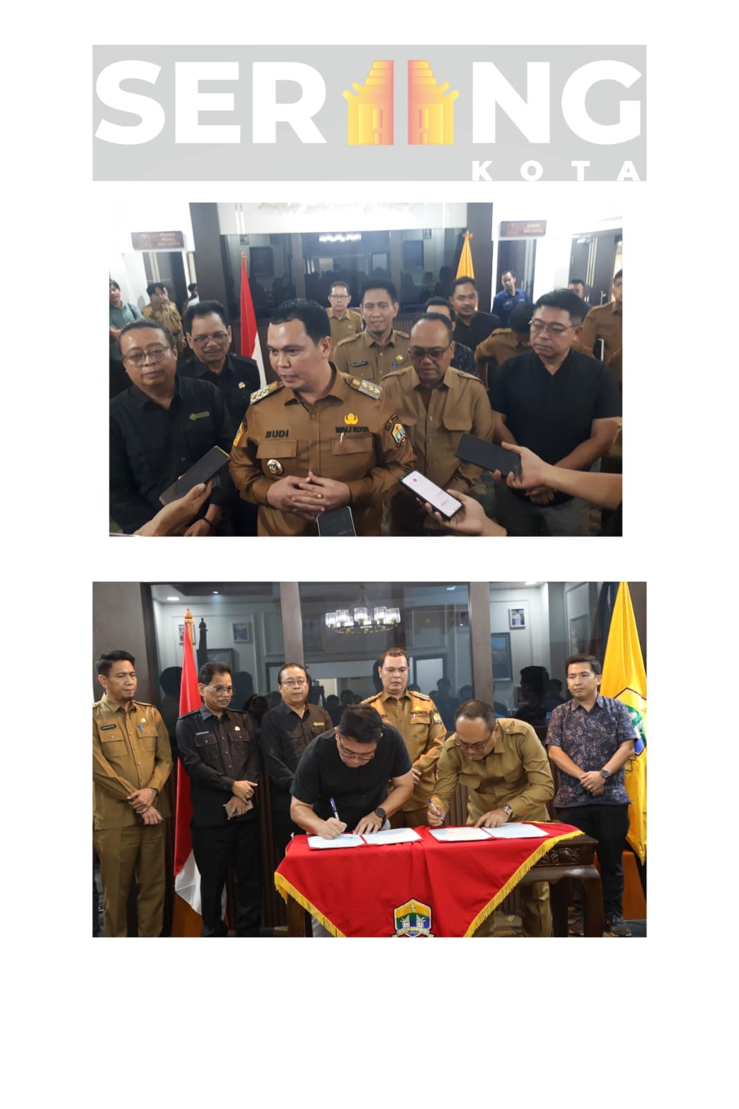 Kota Serang Peroleh Bantuan Infrastruktur, Budi: "Ini Bentuk Kerjasama Pemkot Serang dengan Investor,"