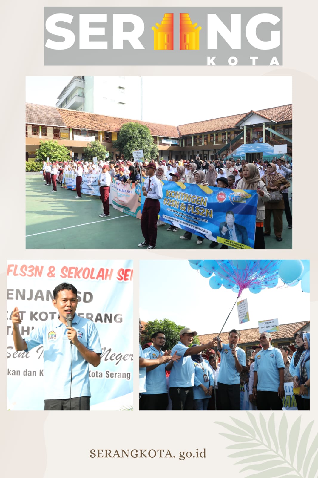 Buka Kompetisi Pelajar tingkat Kota Serang, Nur Agis:"Kita Targetkan Ada Yang Juara Nasional"