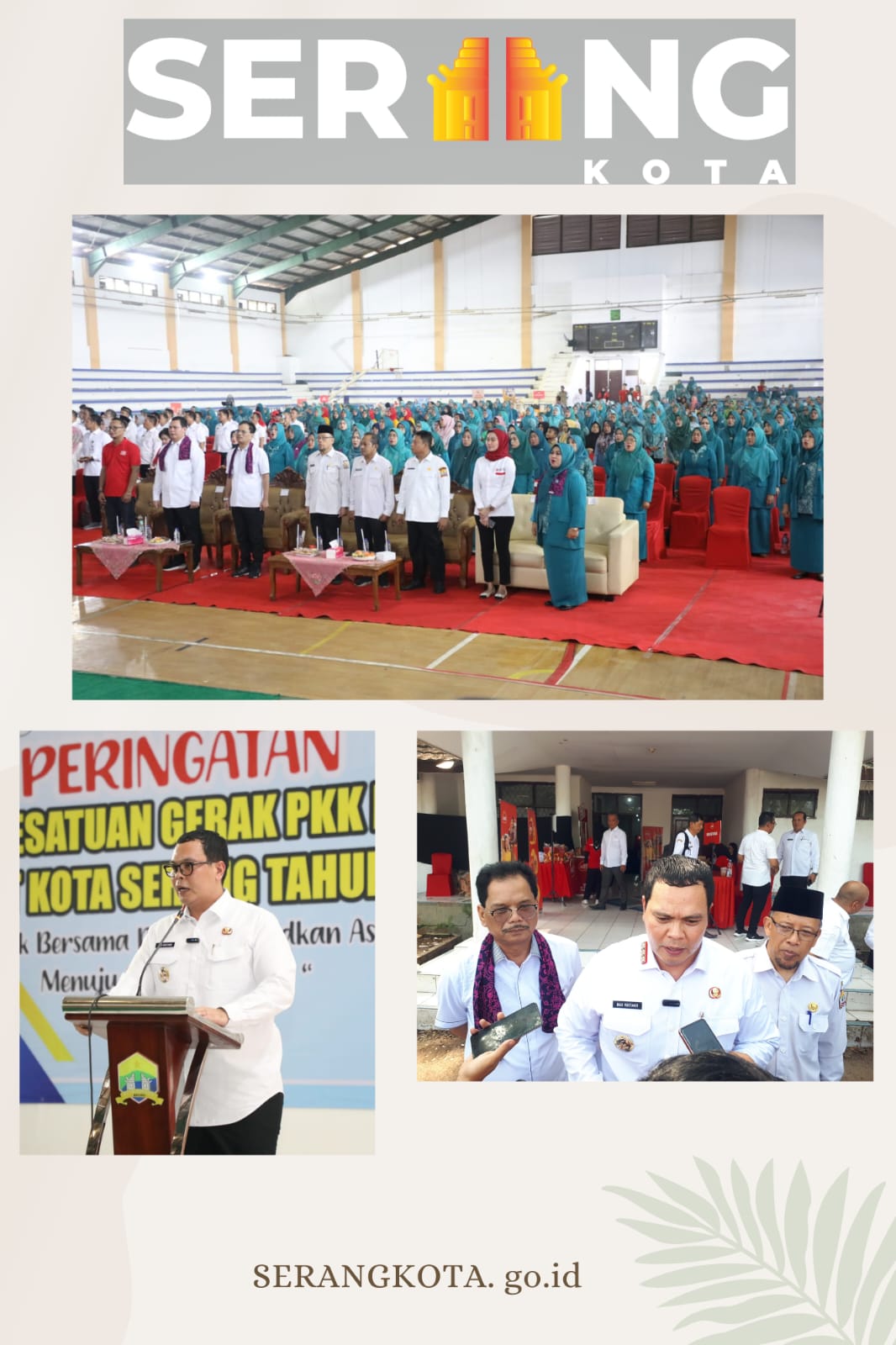 HKG PKK ke-53 tingkat Kota Serang, Budi Harapkan PKK Sinergis Menuju Indonesia Emas.