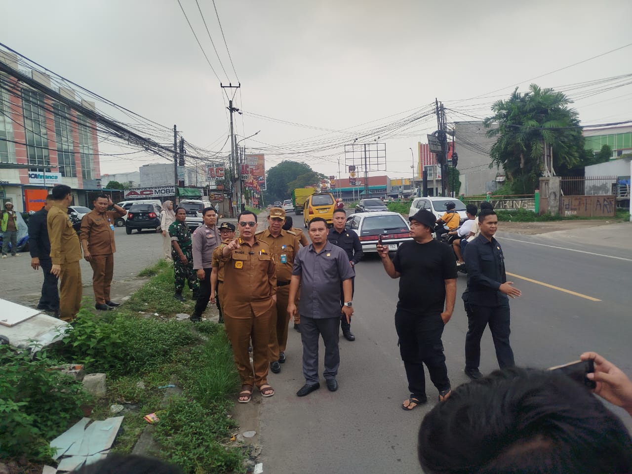 Walikota Serang Pantau Persiapan Pelebaran Simpang Titan Arum