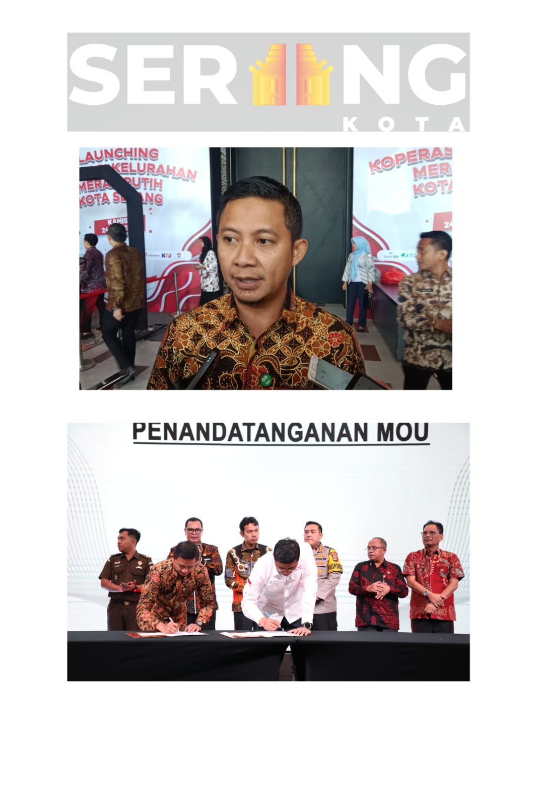 MoU dengan 9 BUMN, Pemkot Serang Siapkan Saluran Bisnis untuk Koperasi Merah Putih.