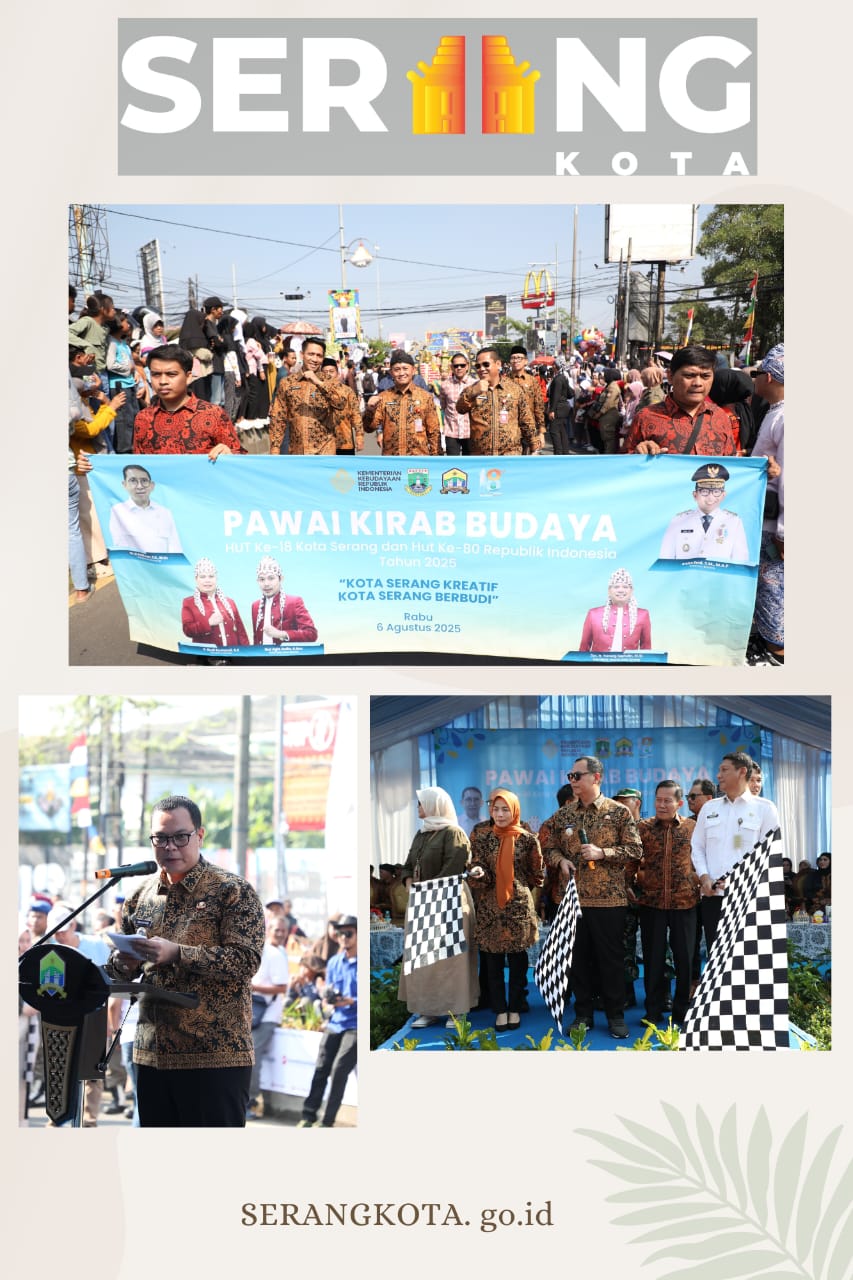 103 Kontingen Ramaikan Kirab Budaya HUT ke-18 Kota Serang.