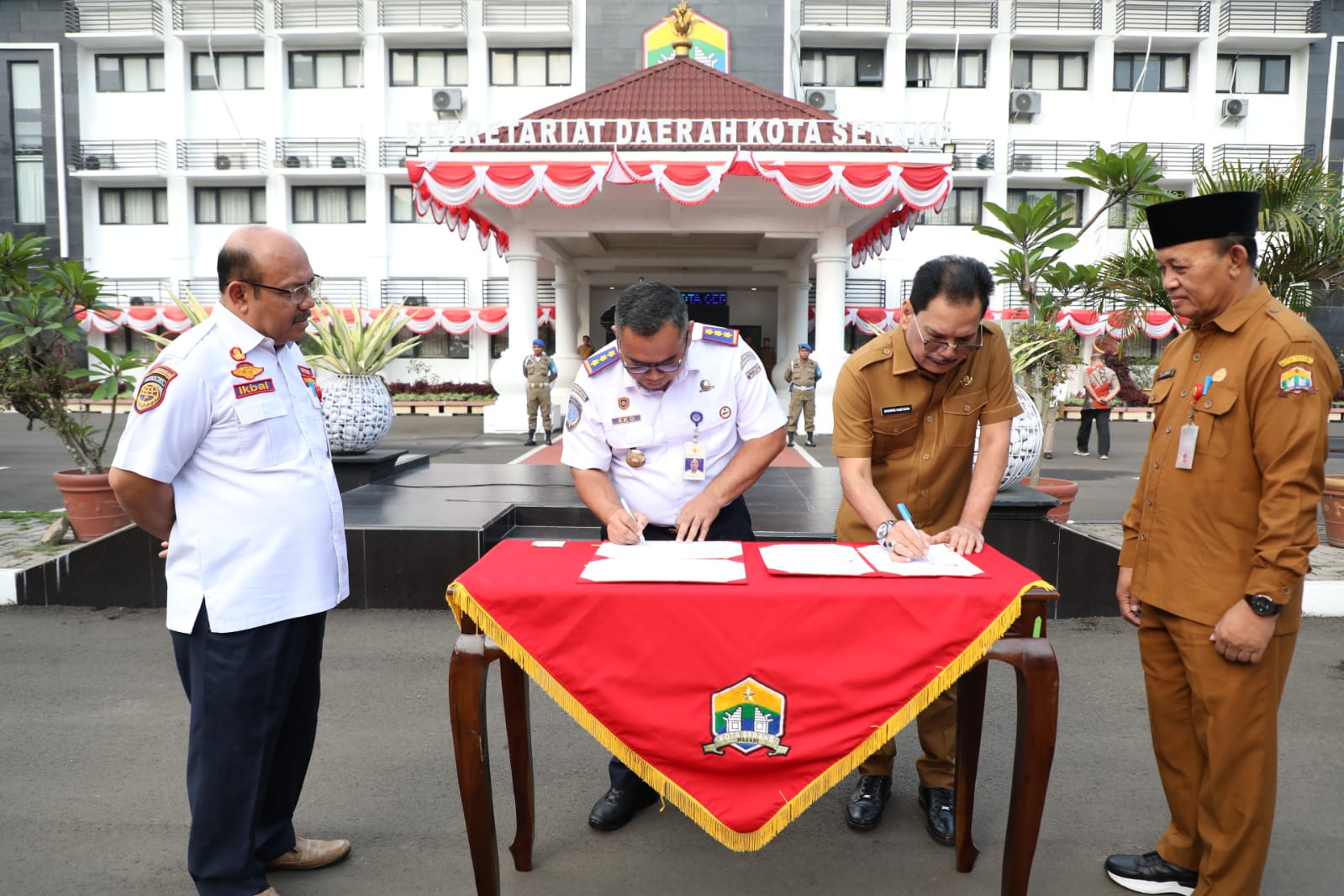 Pemkot Serang Terima Bantuan Teknis 20 titik PJU dari Kementerian Perhubungan RI.
