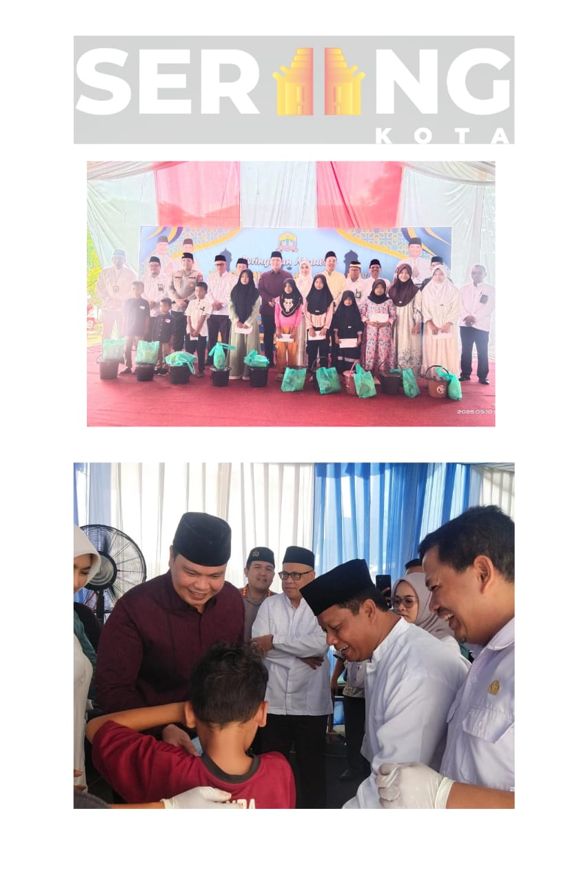 Gelar Maulid Nabi, Pemkot Serang Beri Santunan Yatim Piatu dan Sunatan Massal.